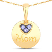 Bids.com 0.21 Carat Genuine Tanzanite .925 Sterling Silver Pendant Pendants