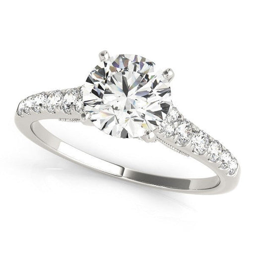 Bids.com 14k White Gold Diamond Engagement Ring With Single Row Band (1 3/4 cttw) Rings