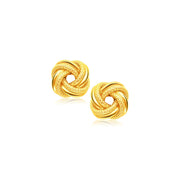 Bids.com 14k Yellow Gold Intertwined Love Knot Stud Earrings Earrings