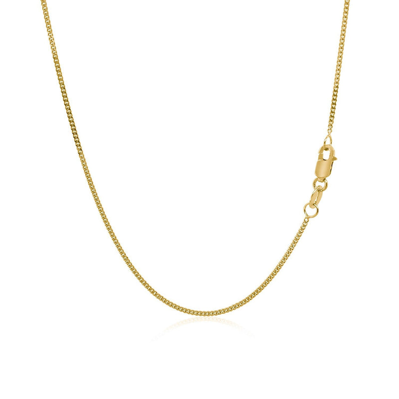 Bids.com 14k Yellow Gold Gourette Chain 1.0mm Necklaces