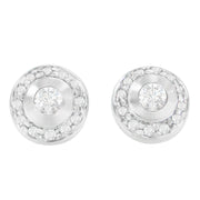 Bids.com 14K White Gold 1/3 cttw Round Cut Diamond Earrings (H-I, SI2-I1) Earrings