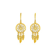 Bids.com Dream Catcher Earrings in 14k Yellow Gold Earrings
