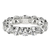 Bids.com Round Cut Lab Grown Diamond Eternity Ring in 14k White Gold (6 cttw FG/VS2) Rings