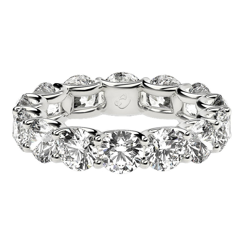 Bids.com Round Cut Lab Grown Diamond Eternity Ring in 14k White Gold (6 cttw FG/VS2) Rings