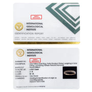 Bids.com IGI Certified 1/2 Cttw Diamond 10K Yellow Gold Prong Set Beaded Milgrain Band Style Ring (J-K Color, I2-I3 Clarity) - Size 7 Rings
