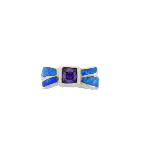 Bids.com Created Opal Ring Sterling Silver Rings