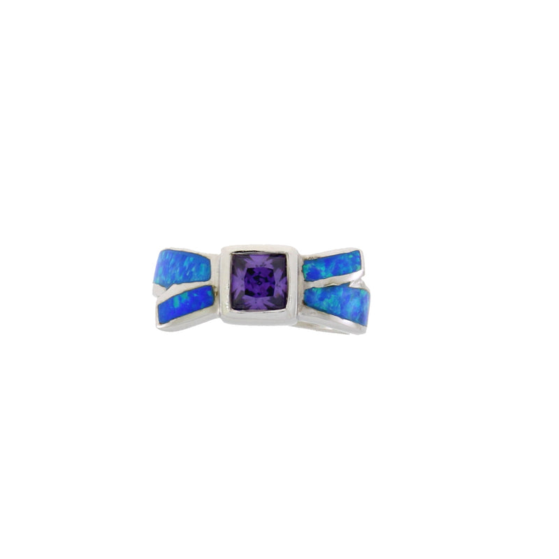 Bids.com Created Opal Ring Sterling Silver Rings
