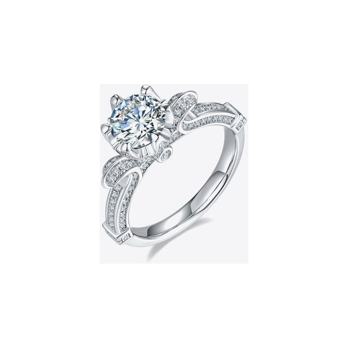 Adored 1 Carat Moissanite 925 Sterling Silver Ring