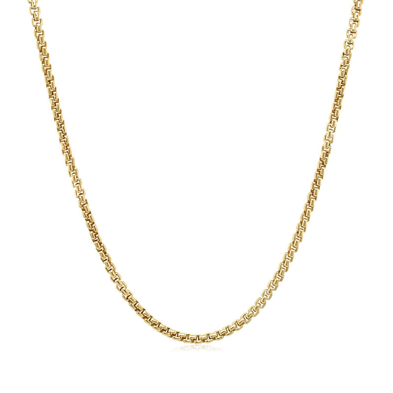 Bids.com 14k Yellow Gold Solid Round Box Chain 1.6 mm Necklaces