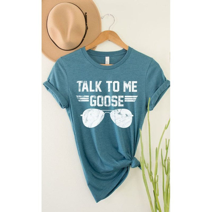 Talk to Me Goose White Ink Graphic Tee PLUS