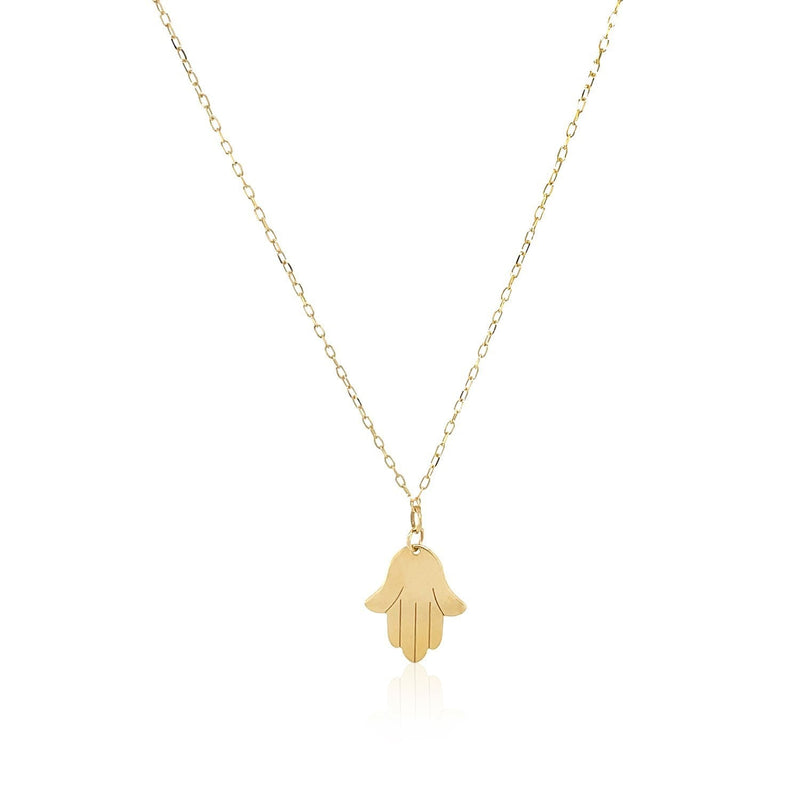 Bids.com 14K Yellow Gold Hand of Hamsa Necklace Necklaces
