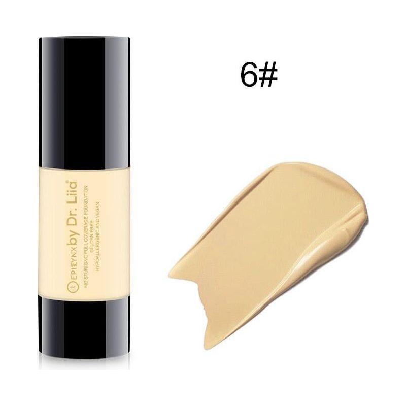 EpiLynx Breathable Full-Coverage Foundation – Dewy Finish, Hydrating, Vegan, Gluten-Free (SPF 15) foundation