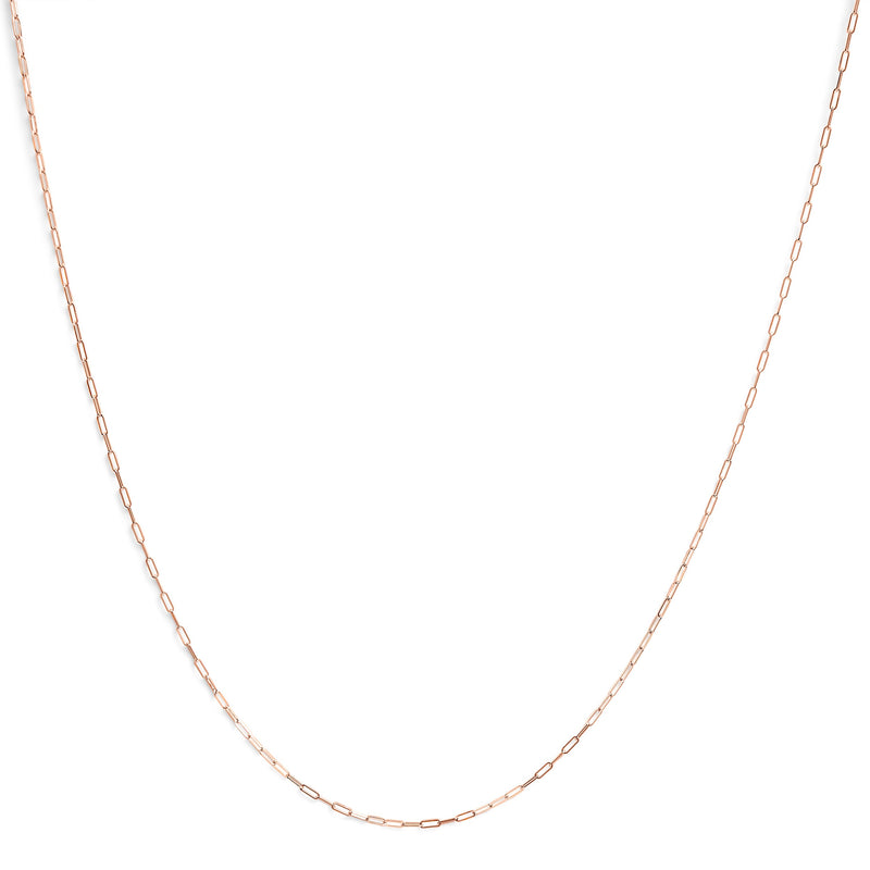 Bids.com Unisex Solid 14K Yellow Gold 1.5mm Paperclip Chain Necklace - 18 Inches Necklaces