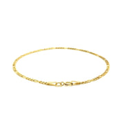 Bids.com 14k Yellow Gold Figaro Bracelet 1.5mm Bracelets