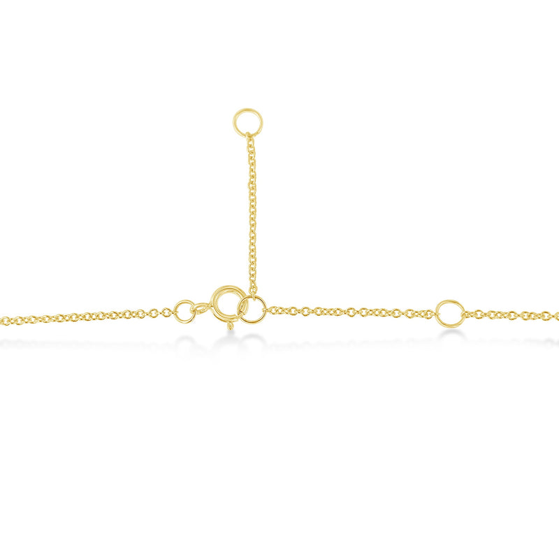 Bids.com 10K Yellow Gold 1/2 Carat Round Brilliant-Cut Diamond Modern Bezel-Set Solitaire 16"-18" Pendant Necklace (H-I Color, SI2-I1 Clarity) Necklaces
