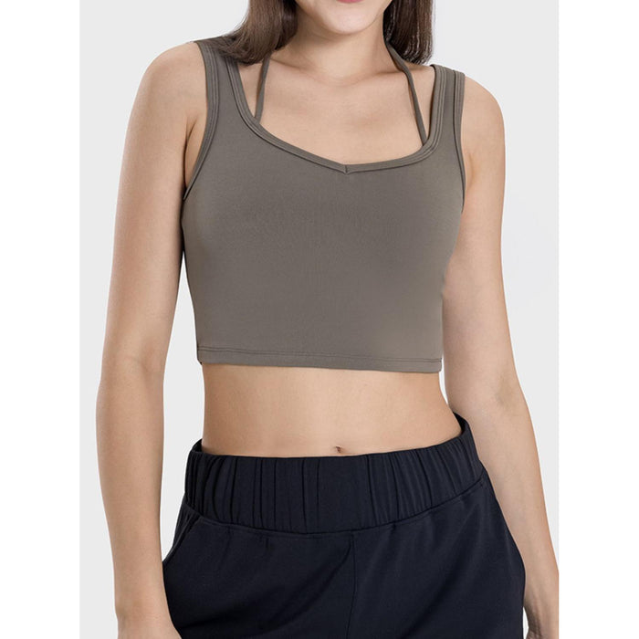 Crisscross Square Neck Active Tank