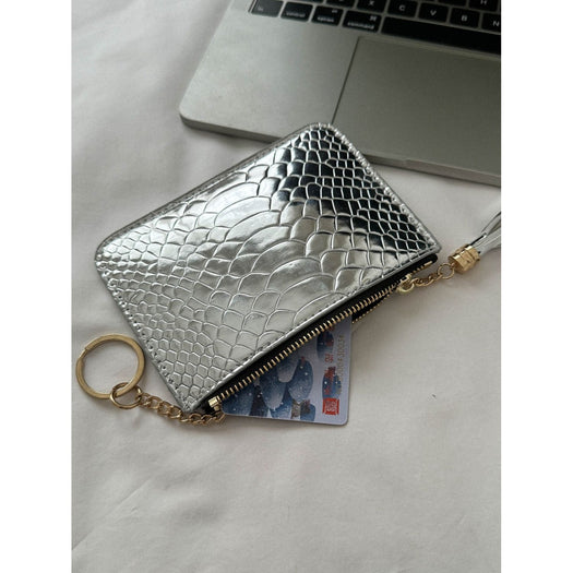 PU Leather Tassel Trim Card Case