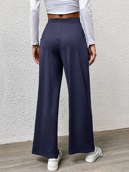 High Waist Straight Pants by VYSN