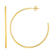 Bids.com 14k Yellow Gold Polished Hoop Earrings Earrings
