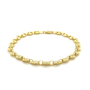 Bids.com 4.7mm 14k Yellow Gold Puffed Mariner Link Bracelet Bracelets
