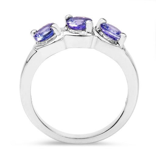 Bids.com 1.05 Carat Genuine Tanzanite .925 Sterling Silver Ring Rings