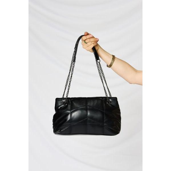 SHOMICO PU Leather Chain Handbag