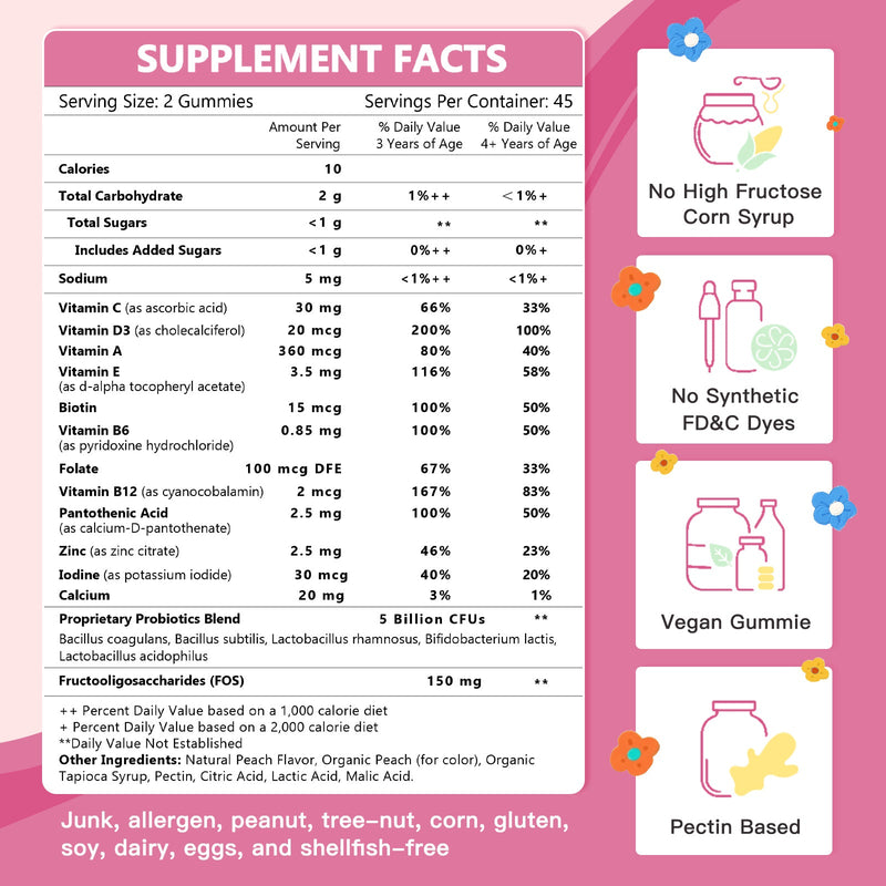 Nature Target Kids Probiotic, 5 Billion CFUs, 90ct Probiotic