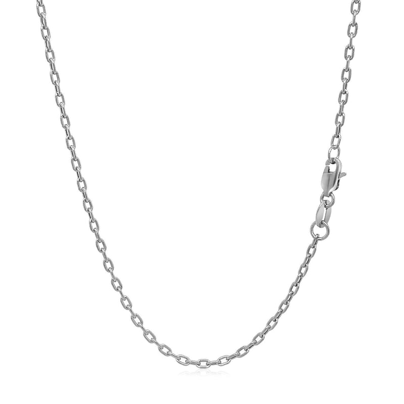 Bids.com Double Extendable Cable Chain in 14k White Gold (1.9mm) Necklaces