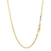 Bids.com 2.0mm 14k Yellow Gold Semi Solid Box Chain Necklaces