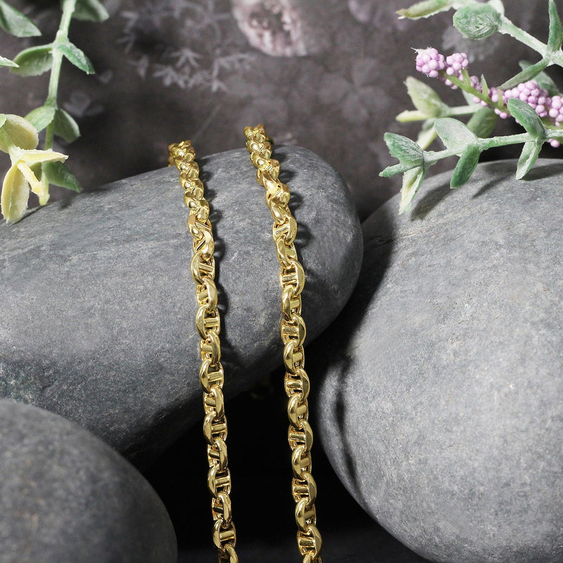 Bids.com 4.5mm 14k Yellow Gold Anchor Chain Necklaces