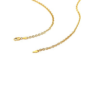 Bids.com 2.6mm 14k Yellow Gold Diamond Cut Cable Link Chain Necklaces