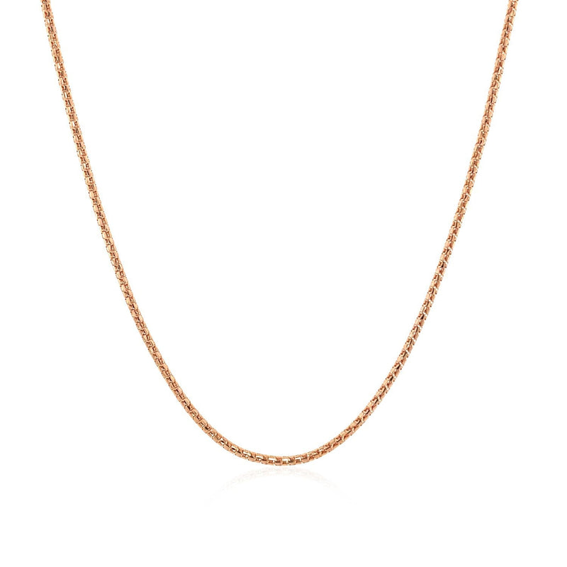 Bids.com 14k Rose Gold Adjustable Popcorn Chain 1.3mm Necklaces