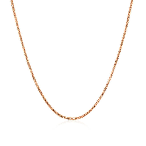 Bids.com 14k Rose Gold Adjustable Popcorn Chain 1.3mm Necklaces