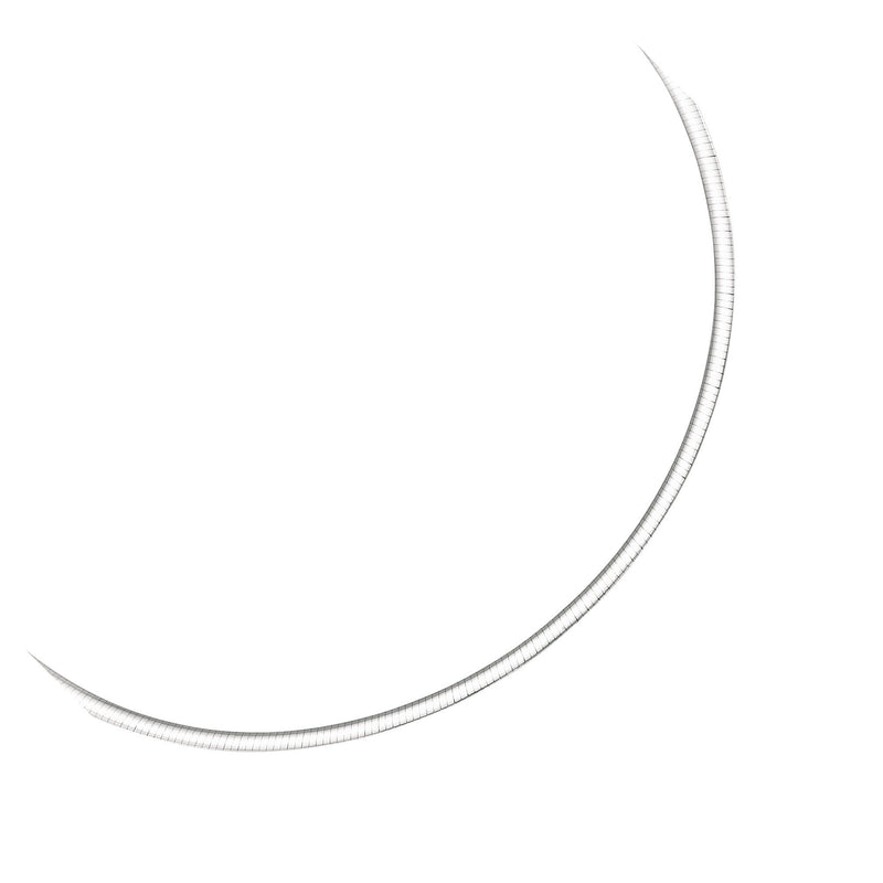 Bids.com 3.0 mm 14k Two Tone Gold Reversible Omega Necklace Necklaces