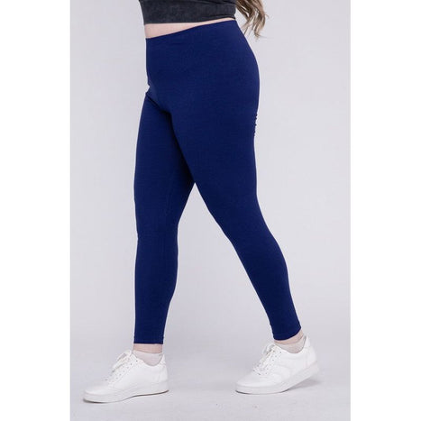 Plus Premium Cotton Full Length Leggings