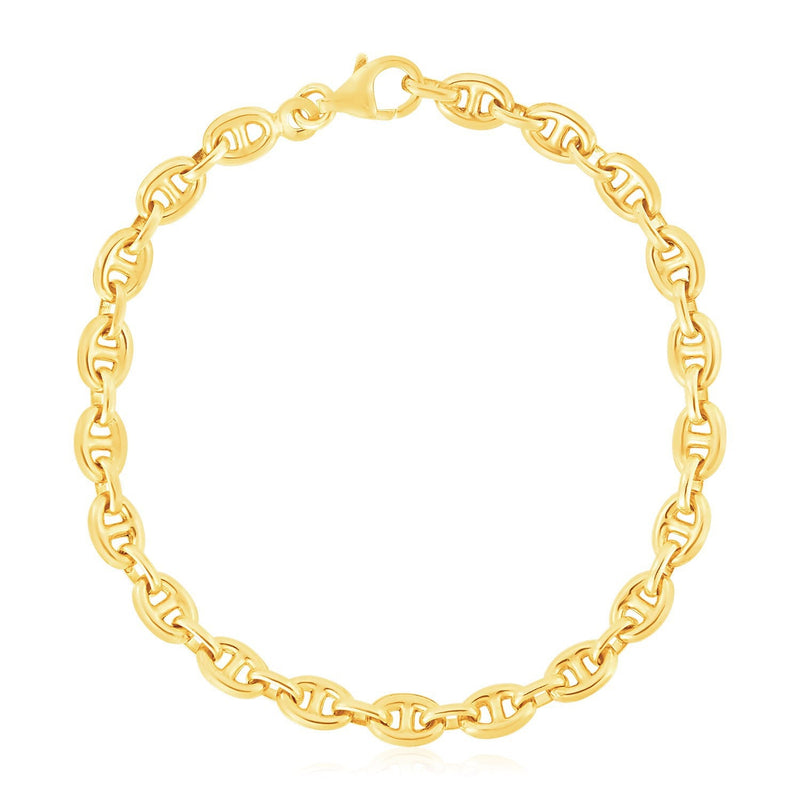 Bids.com 14k Yellow Gold High Polish Mariner Link Bracelet (5.4mm) Bracelets