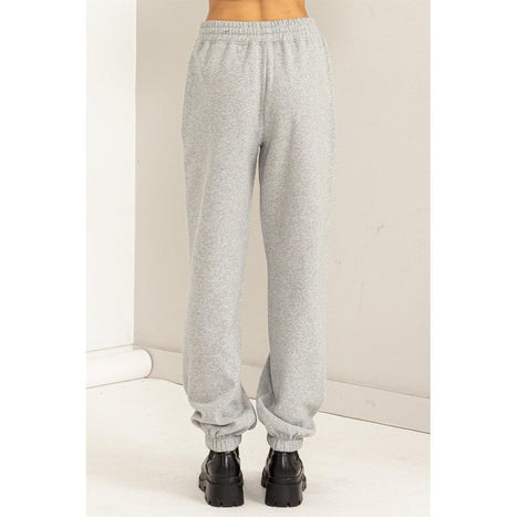 Cute Take High-Waisted Pintuck Sweatpants