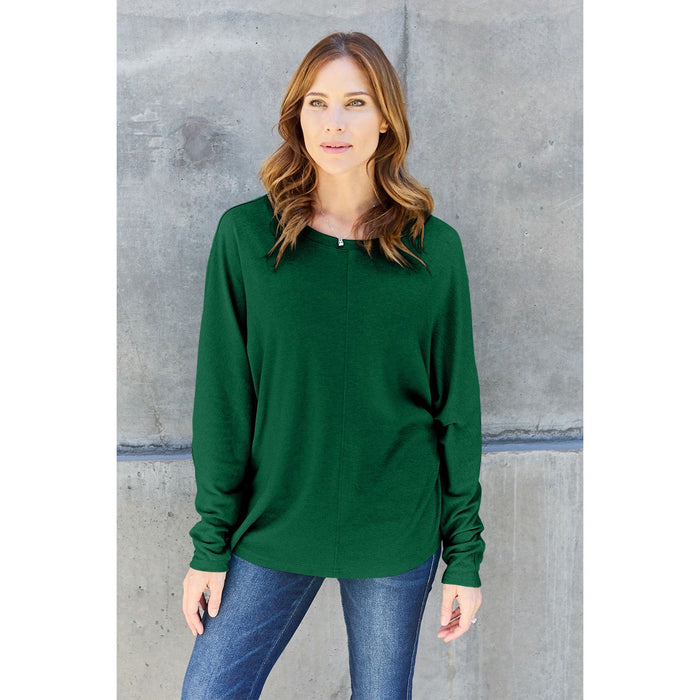 Double Take Round Neck Long Sleeve T-Shirt