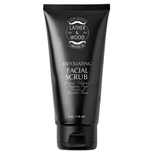 Lather & Wood Shaving Co Exfoliating Face Scrub Men Grooming, Health