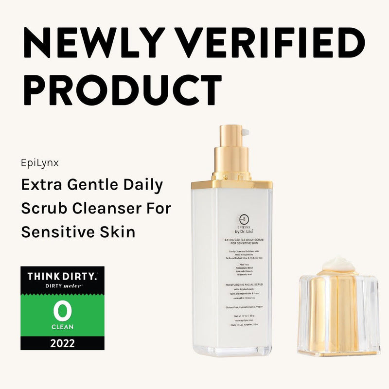 EpiLynx Gentle Exfoliating Face Scrub – Hyaluronic Acid, Aloe Vera & Biodegradable Jojoba Beads Face Cleanser