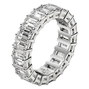 Bids.com Emerald Cut Lab Grown Diamond Eternity Ring in 14k White Gold (6 cttw FG/VS2) Rings
