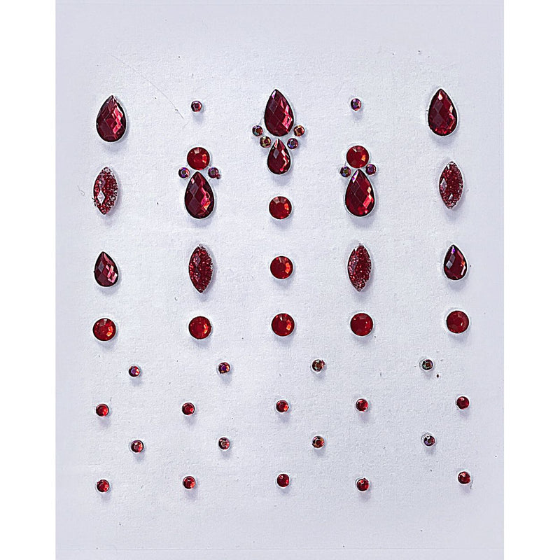 Lunautics Red Mini Jewel Mix Pack - Karma Face Jewel