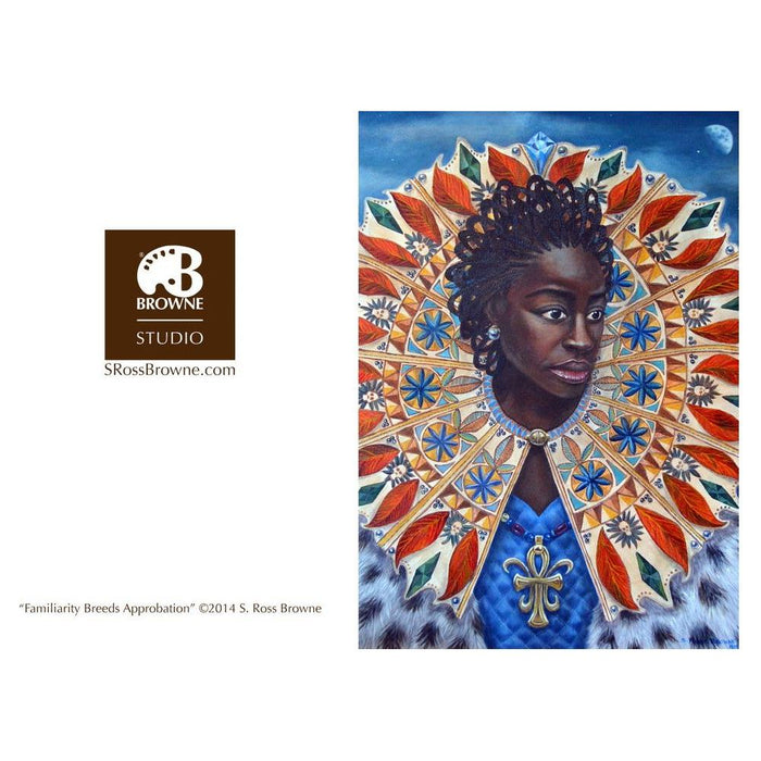 Adiva Naturals - Adiva Naturals - FAMILIARITY BREED APPROBATION' S. Ross Browne Greeting Card: 5x7 Frame Ready