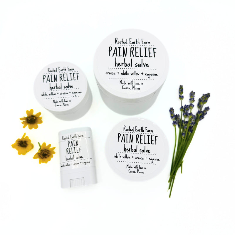 Rooted Earth Farm + Apothecary Pain Relief Salve Herbal Salves + Balms