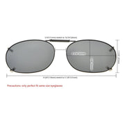 eyekeeper.com Metal Polarized Clip on Sunglasses C73 (52MMx35MM) Sunglasses
