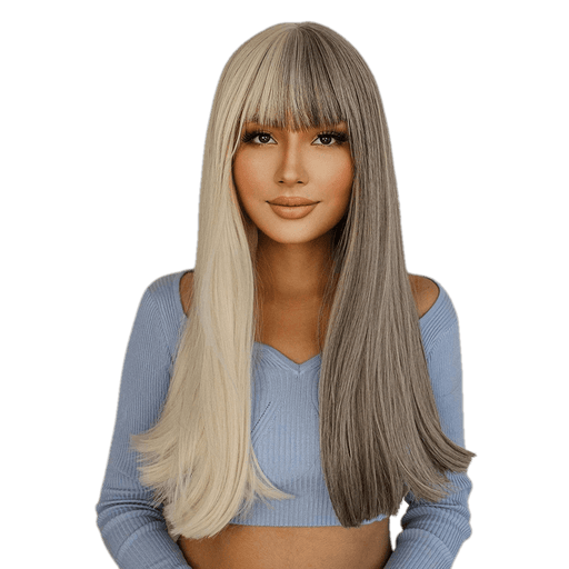 VIP Extensions Fashion wigs straight with bangs Wig