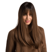 VIP Extensions Fashion wigs straight with bangs Wig