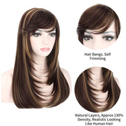 VIP Extensions Fashion wigs straight with bangs Wig