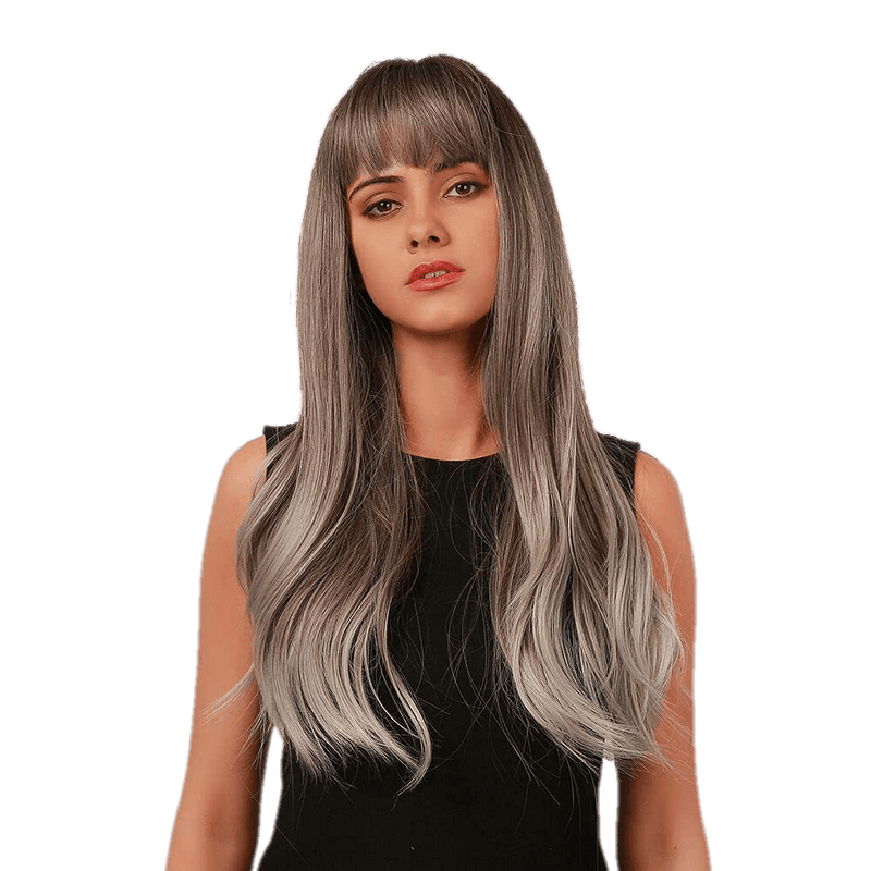 VIP Extensions Fashion wigs straight with bangs Wig