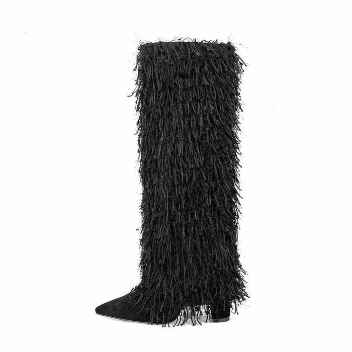 Fashionella Big Size New Design Woven Boot